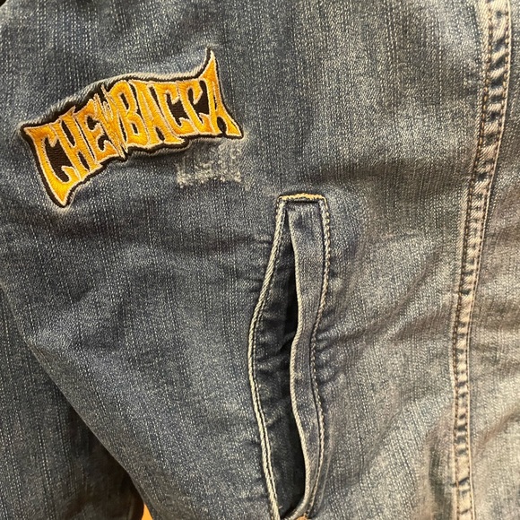 Her Universe Star Wars Leia Organa Patched Denim Jacket 6X US30 - Picture 9 of 14